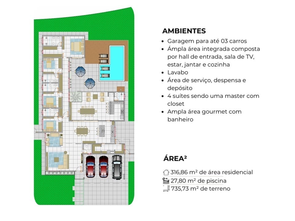 Casa de Condomínio à venda com 4 quartos, 344m² - Foto 20