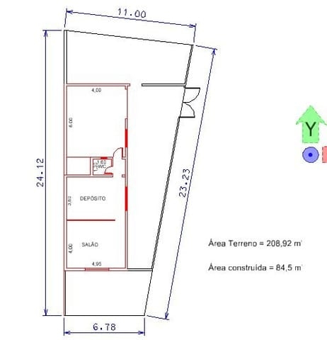Depósito-Galpão, 84 m² - Foto 3