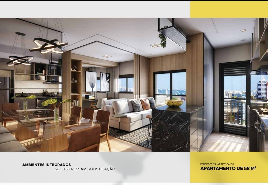 Apartamento à venda com 2 quartos, 58m² - Foto 2