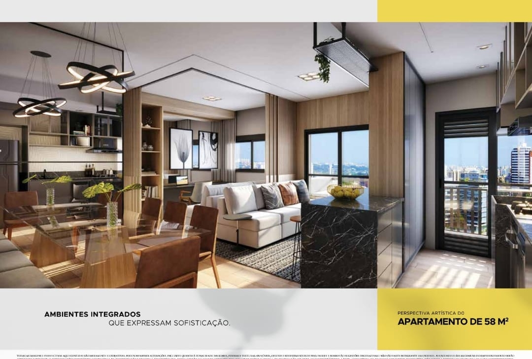 Apartamento à venda com 2 quartos, 58m² - Foto 1