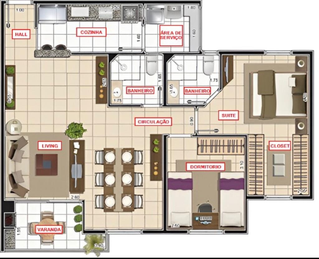 Apartamento, 2 quartos, 75 m² - Foto 18